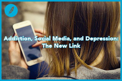 Social Media addiction. Young beautiful woman holding a smartphone (psychological problems media mania concept)